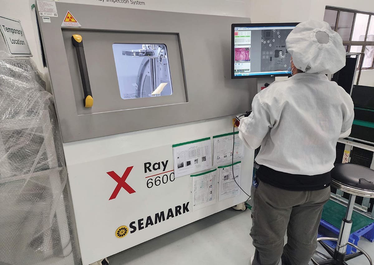 X-ray inspection of assembled boards